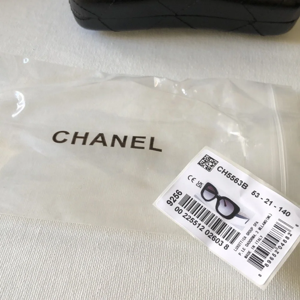 Chanel Black Oversized Square Women's sunglasses CH5563B
